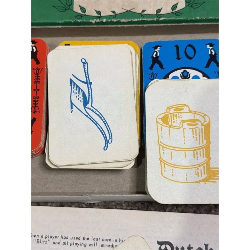 Vintage 1968 Dutch Blitz Card Game Daystar Co Complete 4 decks PA Dutch